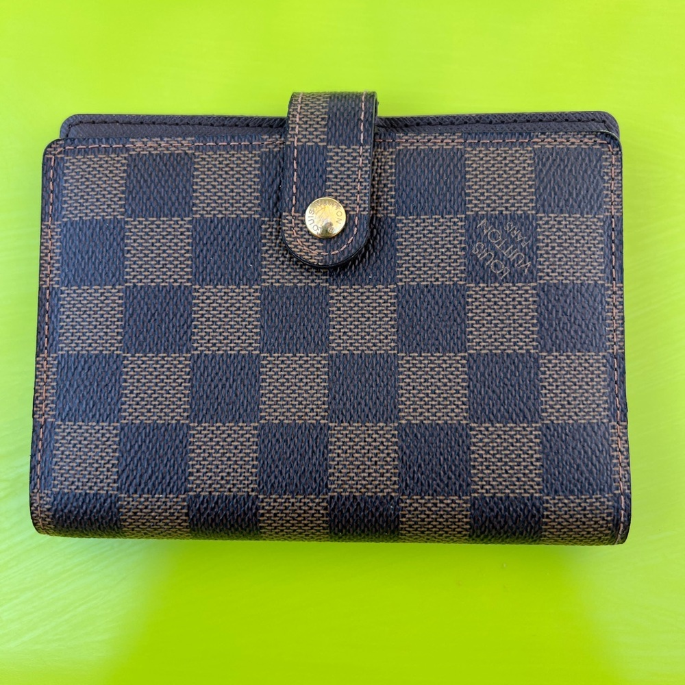 Louis Vuitton LV Damier Ebene Agenda Passport Cover Organizer Made in Spain